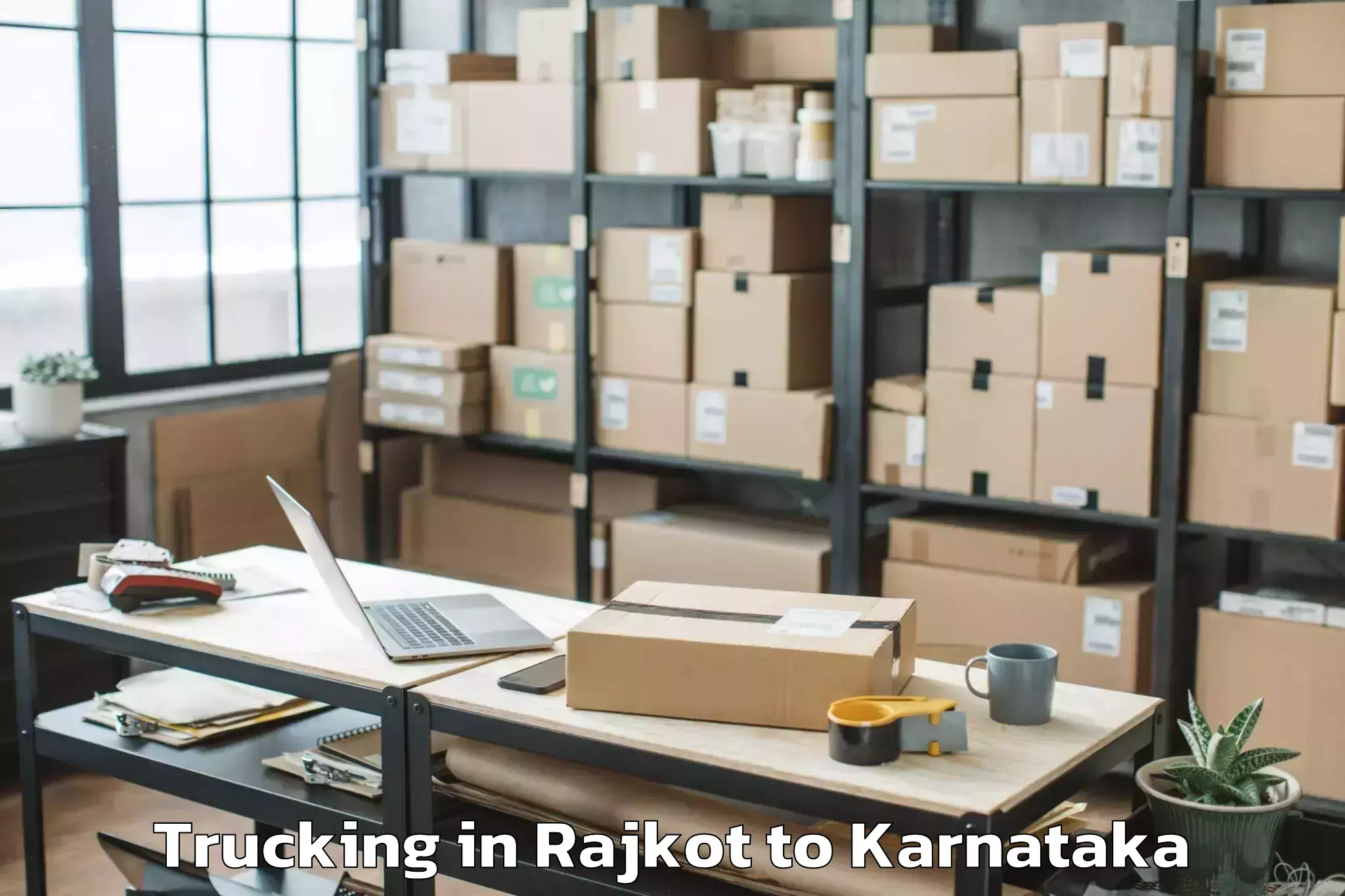 Reliable Rajkot to Yerpedu Trucking